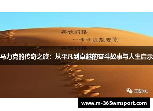 马力克的传奇之旅：从平凡到卓越的奋斗故事与人生启示